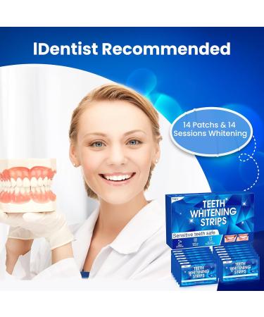 Teeth Whitening Strips - 28 Non-Sensitive Bleaching Strips for Home Use | Brighten Your Smile Today! - Buy Online on GoSupps.com