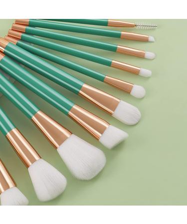 Makeup Brushes 15Pcs/Set Concealer Brush Professional Reused Soft Safe Long Lifespan Cosmetics Tools Green Tube Eye Concealing Eye Shadow Brush - Buy Online on GoSupps.com