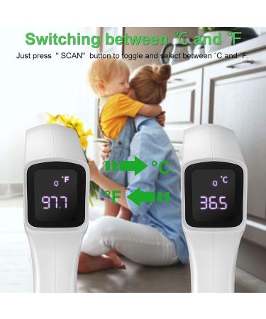 Infrared Non-Contact Forehead Thermometer - Instant Accurate Readings, Fever Alarm & Memory for All Ages - Buy Online on GoSupps.com