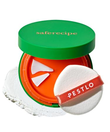 PESTLO Saferecipe No Sebum Grinding Sun Pact SPF 50+ PA+++ 0.63oz/ 18g- Grinding Dial Compact Solid Cushion to a Soft Powdery Sunscreen Sebum Control Non-Irritating Hypoallergenic Sun Pact