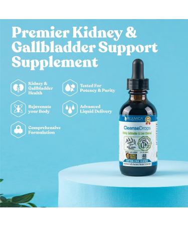Cleanse Drops - Advanced Kidney & Gallbladder Support Supplement with Chanca Piedra for Improved Absorption - Buy Online on GoSupps.com
