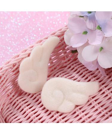 Beaupretty Handmade Plush Angel Wing Hair Clips - White Hairpins for Women & Girls - Stylish Hair Jewelry - Buy Online on GoSupps.com