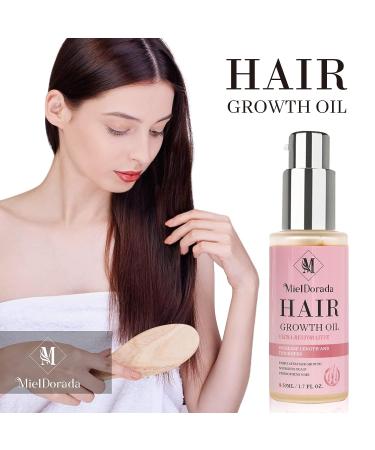 Biotin, Castor Oil & Rosemary Hair Growth Treatment Serum - Strengthen, Nourish, and Thicken Dry Damaged Hair - Buy Online on GoSupps.com