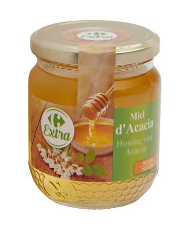 CARREFOUR EXTRA Miel d Acacia Doux et Liquide Id al pour Sucrer et Napper (Pot 375g) - lot de 3 - Vendu par Lot