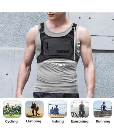 KINGSLONG Lightweight Water Resistant Chest Bag - Running Pack with Phone Holder & Extra Storage - Buy Online on GoSupps.com