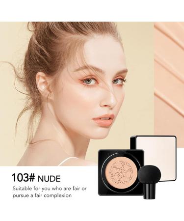 NUDE103# Mushroom Head Air Cushion CC Cream Foundation - Full Coverage, Moisturizing, and Brightening BB Cream - Buy Online on GoSupps.com