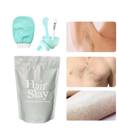 Kit d' pilation en poudre | pilation efficace | pilateur indolore et instantan pour un corps lisse | Soin naturel doux pour les jambes et le corps les bras les aisselles