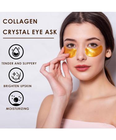 24 Pairs Eye Patches Gel Mask Under Eye Bags Anti Dark Circles Eye Patch in Gel Under Eyes Collagen Mask with Moisturizing Effect and Improve Wrinkles and Fine Lines Eye Care (24K Gold) - Buy Online on GoSupps.com