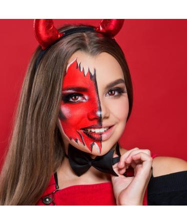 Colored Red Crazy Fun Contact Lenses 'Red Flower' - 1.50 Dioptria for Carnival & Halloween 2024 | Free Lens Container | Top Quality 14.00mm - Buy Online on GoSupps.com