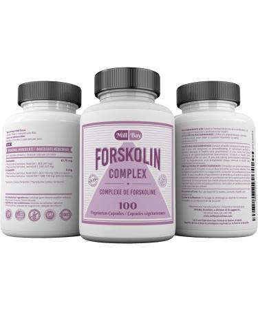 Mill Bay Forskolin Extract 500mg Supplement for Men & Women Helps Maintain Cardiovascular Health 100 Capsules - Buy Online on GoSupps.com