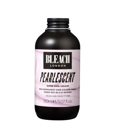 BLEACH LONDON Pearlescent Semi-Permanent Hair Colour Cream - Pearly Pink Vegan Cruelty Free Vibrant Temporary Dye 150 ml - Buy Online on GoSupps.com