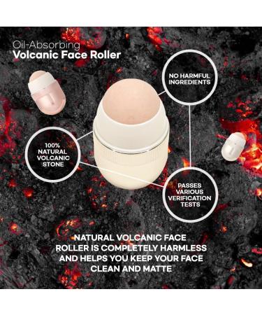 ONPPLE Original K-Makeup Oil-Absorbing Volcanic Face Roller - Portable & Reusable Skincare Tool for Oil Control On-The-Go (Black) - Buy Online on GoSupps.com