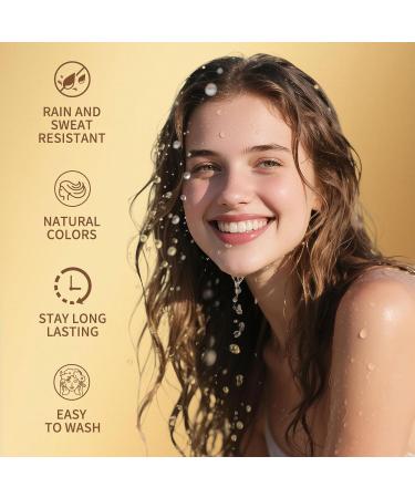  gowwim Gowwim Root Powder 4g Dark Brown - Hair Powder for Men and Women - Waterproof Root Thickening Concealer for Thinning Hair - Buy Online on GoSupps.com