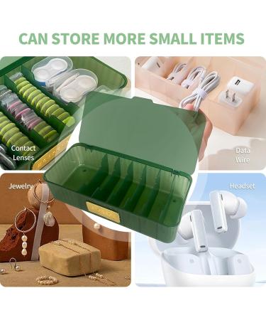 Storage Organizer for Colored Contact Lenses - Clear Travel Case for All Brands - Multifunctional Daily Use (Green - Buy Online on GoSupps.com