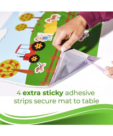 ReadyMama Essentials XL Disposable Placemats for Toddlers - Non-Toxic, Stickered Baby Placemat - 18x24 - Pack of 20 - Ideal for Restaurants and Kids - Buy Online on GoSupps.com