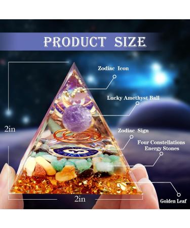 Vuuuuv Horoscope Orgon Pyramid & Aries Medicinal Crystal Gift Set - Zodiac Stones for Healing & Spiritual Growth - Buy Online on GoSupps.com