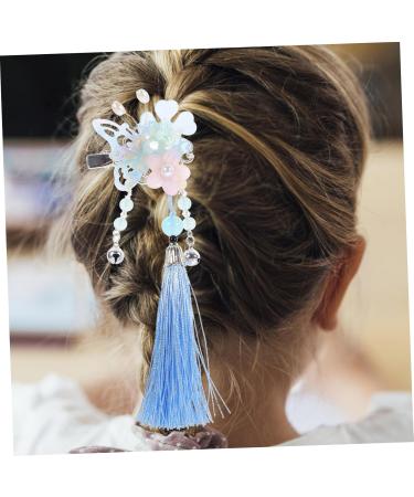 FRCOLOR 1 Pair Butterfly Hair Clip Tassel Hair Clips Hair Accessories for Women Hair Barrettes for Women Flower Hair Clip Hair Clips for Teen Girl Hair Pin Nylon Pearl Tassel Pendant Child - Buy Online on GoSupps.com