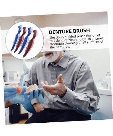 Minkissy 4-Piece Dual-Sided Toothbrush Set for Prosthesis Care | Clean & Maintain Your Dental Prosthetics - Buy Online on GoSupps.com