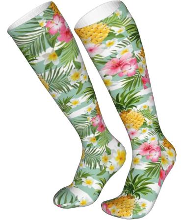 Pine & Red Flowers Guard Compression Socks for Men & Women - 15-20 mmHg Circulation Support for Running & Cycling - Buy Online on GoSupps.com