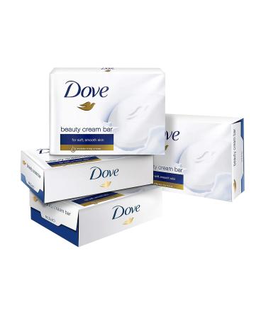 Dove White Moisturizing Cream Beauty Bar - 3.5 oz | Hydrating Gentle Cleanser - Buy Online on GoSupps.com