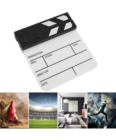 Mini Acrylic Clapper Board for Shoot Props & Advertising - Black and White Whiteboard PAV1BWE3S Blue - Buy Online on GoSupps.com