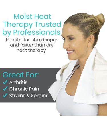 Vive Hydrocollator Contour Neck Pack - Moist Heating Pad for Neck and Shoulders Pain Relief - Portable Weighted Muscle Stiffness Recovery Relaxer - Buy Online on GoSupps.com