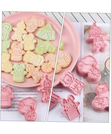 Zerodeko 1 Biscuit Mold Fudge Animal Crackers Pasties Cake Mold Baking Cookie Mold Three-Dimensional Stamp 3D 7.6x5cm Pink - Buy Online on GoSupps.com