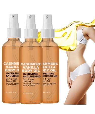 Vanilla Cashmere Body Oil, Body Oil 100 ml, Vanilla Oil - Organic Vanilla Oil - Face Oil Body Protective Smoothing/Nourishing (3)