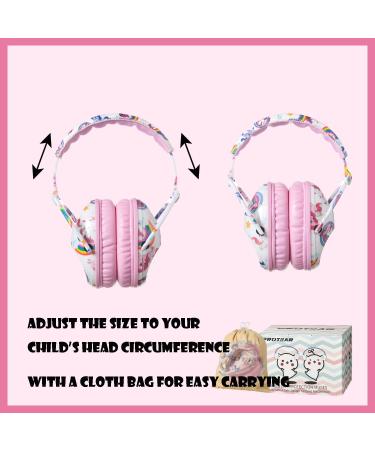PROTEAR SNR 28 dB Kids Ear Protection Ear Muffs - Unicorn Design for Noise Sensitivity Children - Ideal for Fireworks, Travel, Sports Events - 15*13*10cm - Buy Online on GoSupps.com