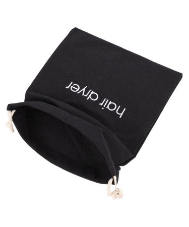 DOITOOL Blow Dryer Bag Hair Canvas Tools Net Supplies Portable Inch Bags*inch Hairdryer for Air Blow Suitcase Travel 33.00X30.00X0.50CM Black