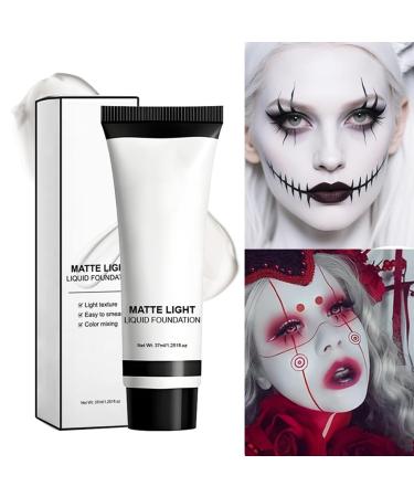 Generisch White face tint - Liquid foundation - 37 ml - Compact and long-lasting liquid base - For carnival cosplay adult stage performances