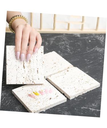 Ipetboom 1pc Nail Pad Magnetic Trays Manicure Board Nail Art Display Stand Photo Holder Clip Stand Peg Board Display Stand Decor Manicure Adornment Square Stone Display Board - Buy Online on GoSupps.com
