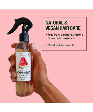 Watermelon Loc Moisturizer Spray for Dreads Dreadlocks Braids Faux Locs Crochet Locs Sisterlocks Microlocs | Hydrating Refreshing Hair and Scalp Spray | Natural | Vegan | Residue Free - Buy Online on GoSupps.com