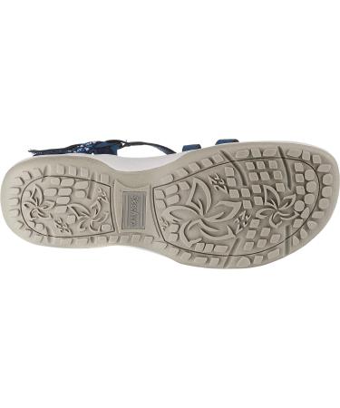 Skechers Women's Reggae Slim-Vacay Slingback Sandals | 39 EU Navy Duraleather Webbing - International Shipping Available - Buy Online on GoSupps.com