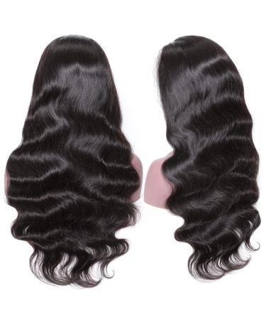 16 Inch Body Wave Brazilian Virgin Human Hair Lace Front Wig for Black Women - Pre Plucked, 180 Density - Buy Online on GoSupps.com