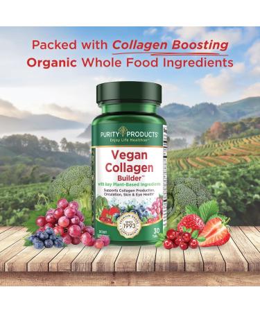 Purity Products Vegan Collagen Builder Organic Whole Foods Fruits - 30 Tablets - Buy Online on GoSupps.com