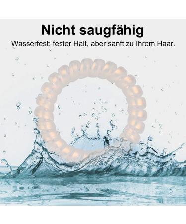 Jesslab Spiral Hair Ties - 10 PC Traceless Telephone Cable Hair Tie Set for Girls & Women | No-Damage Ponytail Holder - Color Sorted (#11) - Buy Online on GoSupps.com