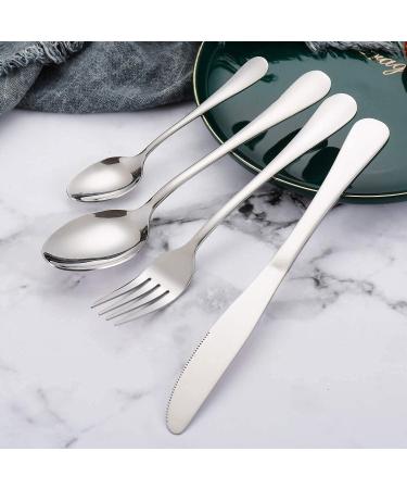 24 Piece Cutlery Set Stainless Steel Flatware Set with Knife Spoon Fork Service for 6 Dishwasher Safe Fork and Spoon HUAN TAI - Buy Online on GoSupps.com