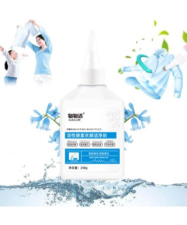Active Enzymes for Clothes Cleaning Active Enzyme Laundry Stain Remover Oil Stain Remover Clothes Stain Remover for Clothes Garment Stubborn Stain Cleaner Oil Remover (1Pcs)