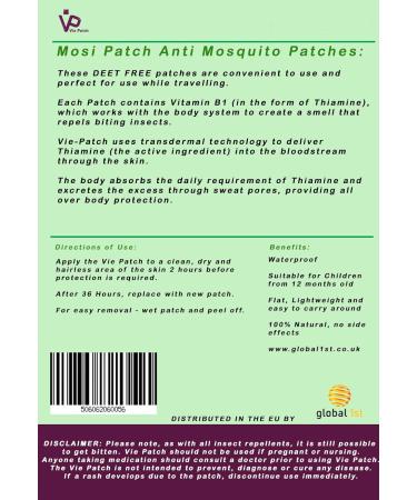 VIE Mosi Patch Anti Mosquito Waterproof 24 Patches - Long Lasting Protection - Buy Online on GoSupps.com