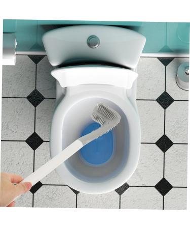 Solustre Golf Toilet Brush - Limestone Remover & Bathroom Cleaning Tool | No Punching White TPR - Buy Online on GoSupps.com
