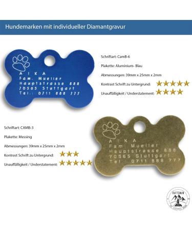 Personalized Raftsman Dog Tag - Engraved ID & Address Tag - Custom Gold Address Plate - Unique Dog ID Tag - Buy Online on GoSupps.com