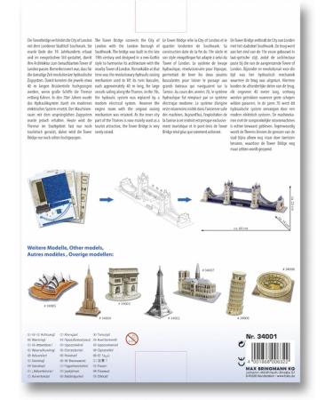 Buy Folia 34001 - 3D Model Tower Bridge London | 120 Parts | International Shipping - Buy Online on GoSupps.com