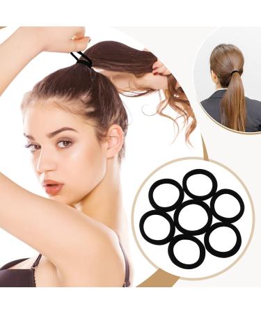 30 Pieces Hair Elastics Coloured Hair Elastics Hair Ties for Women for Women or Girls Mixed Colors Seamless Cotton Thick Hair Elastics Premium Cotton - Buy Online on GoSupps.com