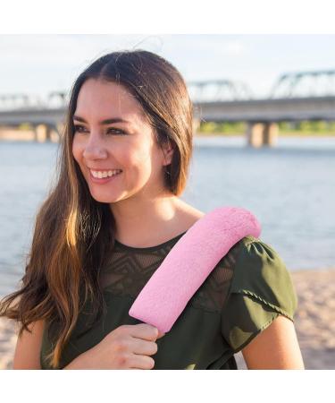 Pink Car Belt Pad - Faux Rabbit Shoulder Cushion for Safety Belt Protection | Seat Belt Upholstery 1 Pair - Buy Online on GoSupps.com