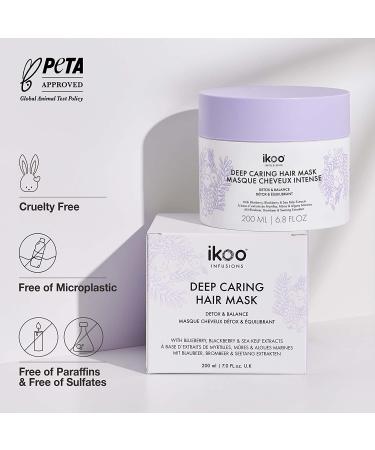 ikoo Deep Caring Hair Mask - Detox & Balance for Dry/Damaged Hair - 6.8 Fl Oz - Buy Online on GoSupps.com