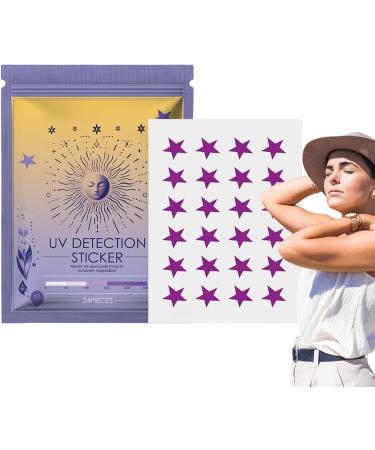 UV Stickers 24 Reminder Tablets Sun Cream Application SPF Broad Spectrum Reminder Water Resistant Reapplication for Outdoor Camping Sport Travel - Buy Online on GoSupps.com