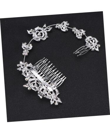MAGICLULU Floral Rhinestone Hair Pin Hair Comb Long Issue Card Bride - Buy Online on GoSupps.com