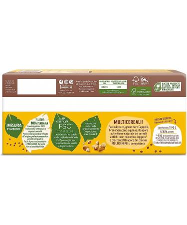  Italian Gourmet E.R. Misura Multigrain Cereal Crackers Pack of 6 cereal crackers Spelt buckwheat and quinoa 350g + Gourmet Italian polpa 400g - Buy Online on GoSupps.com