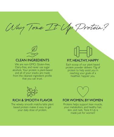 Tone It Up Plant Based Protein Powder for Women 100% Pea & Pumpkin Seed Protein Gluten Free Supports Weight Loss and Lean Muscle 14 servings - 11.85 Oz - Buy Online on GoSupps.com